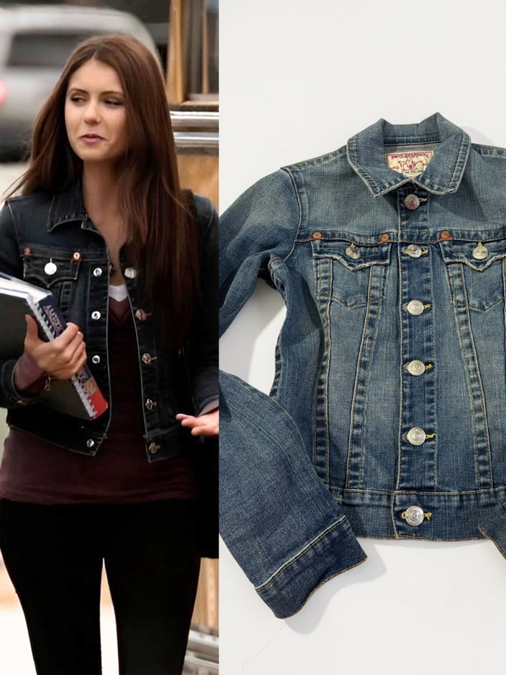 True Religion Denim Jacket ASO Elena Gilbert The Vampire Diaries Late 2000s M
